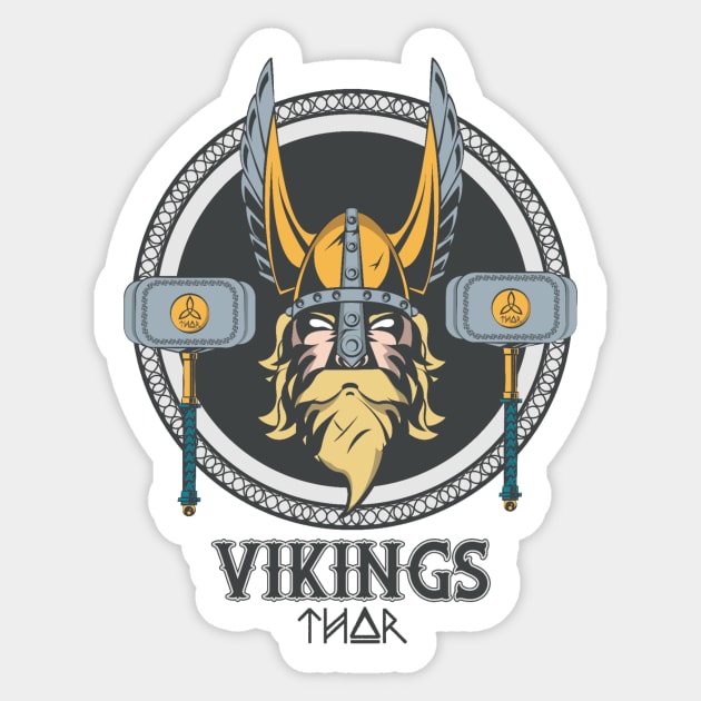 Thor norse god Sticker by Age of Mythology